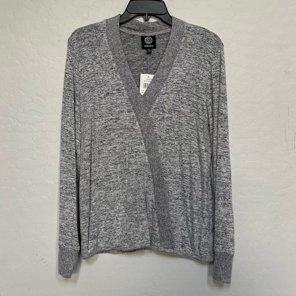 Bobeau grey sweater size XS